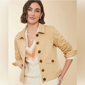 Spartina 449 Harlyn Khaki Jacket - Medium - NWT
